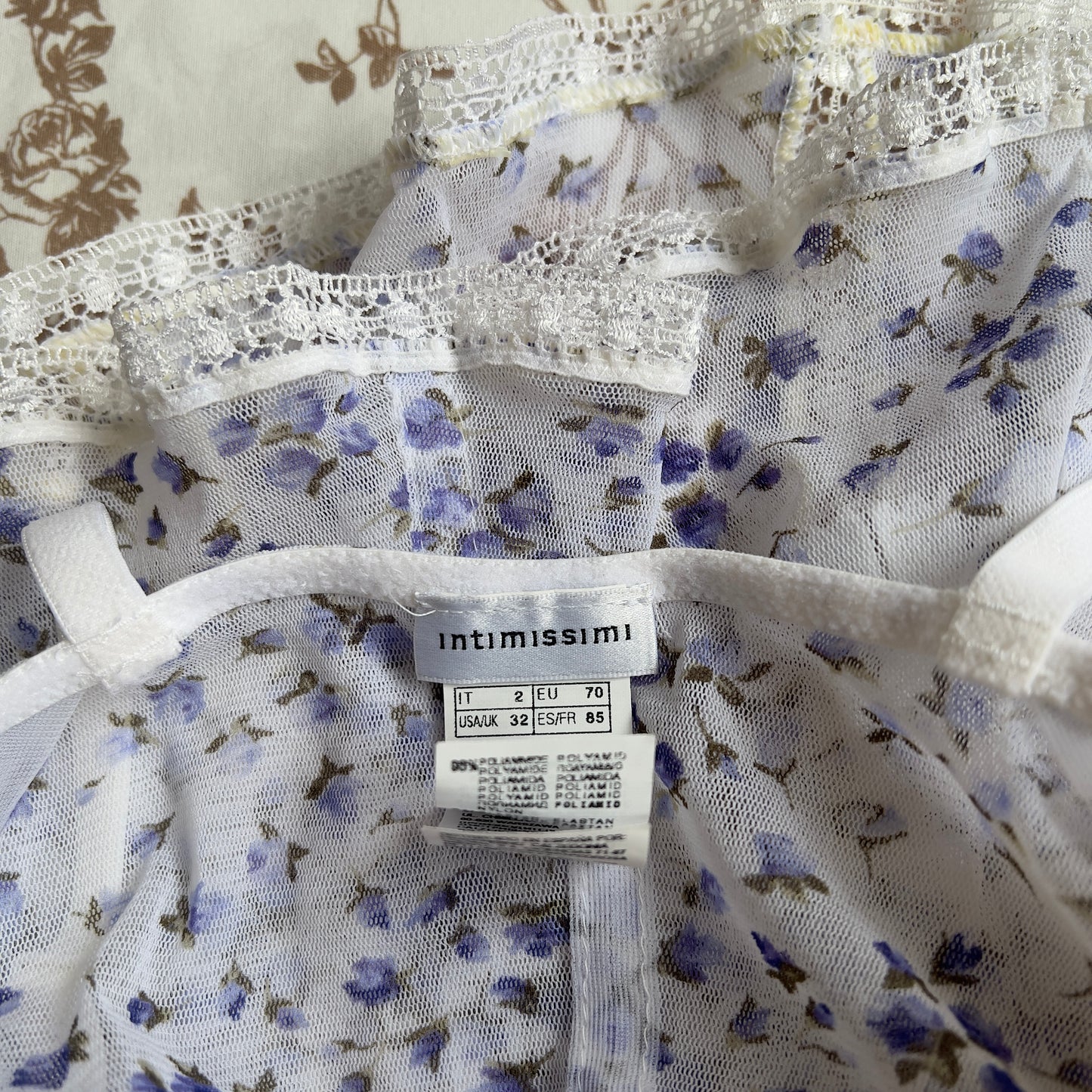 intimissimi mesh floral camisole
