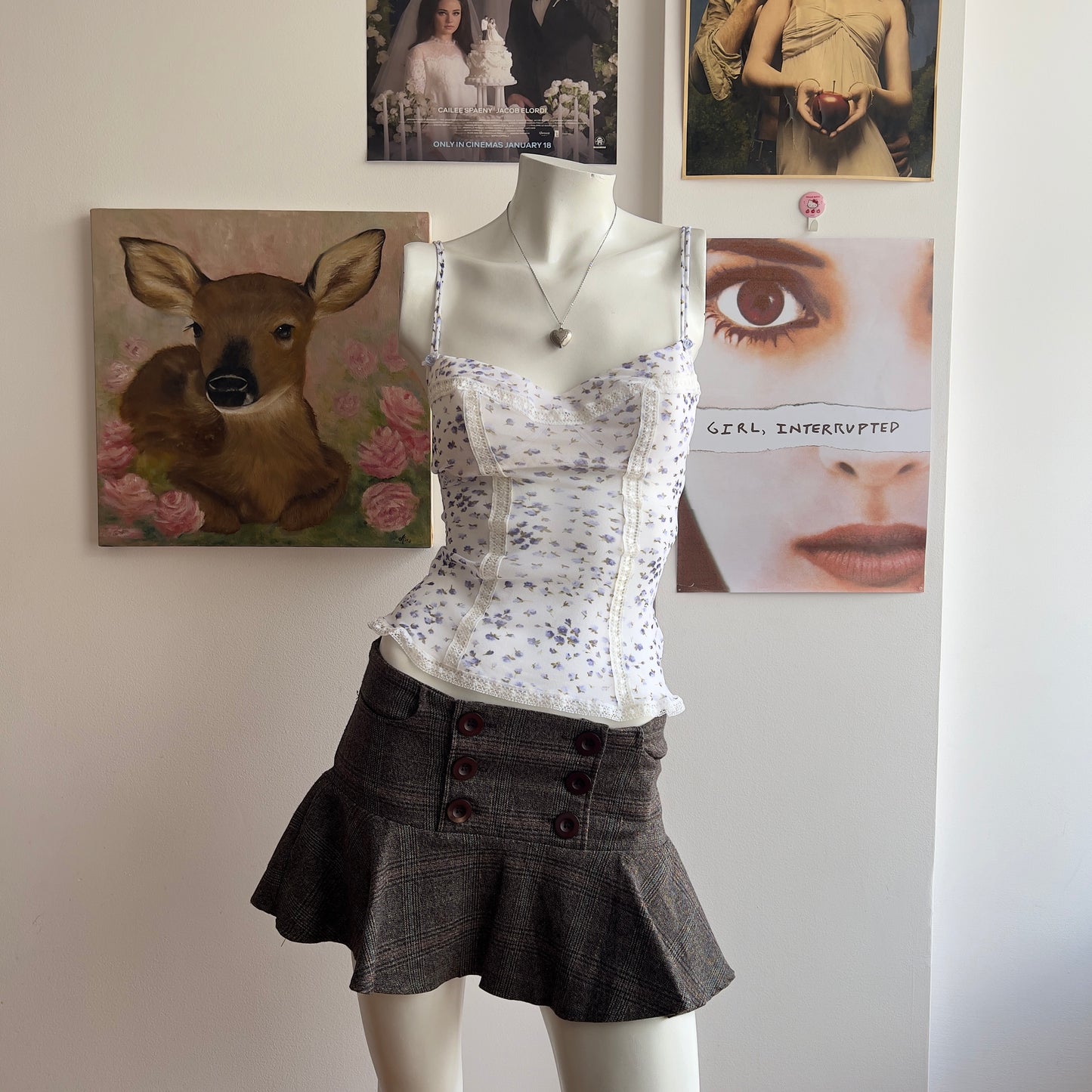 intimissimi mesh floral camisole