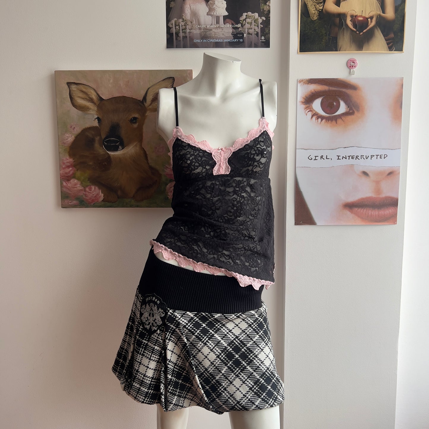 morgan de toi dark coquette sweater skirt