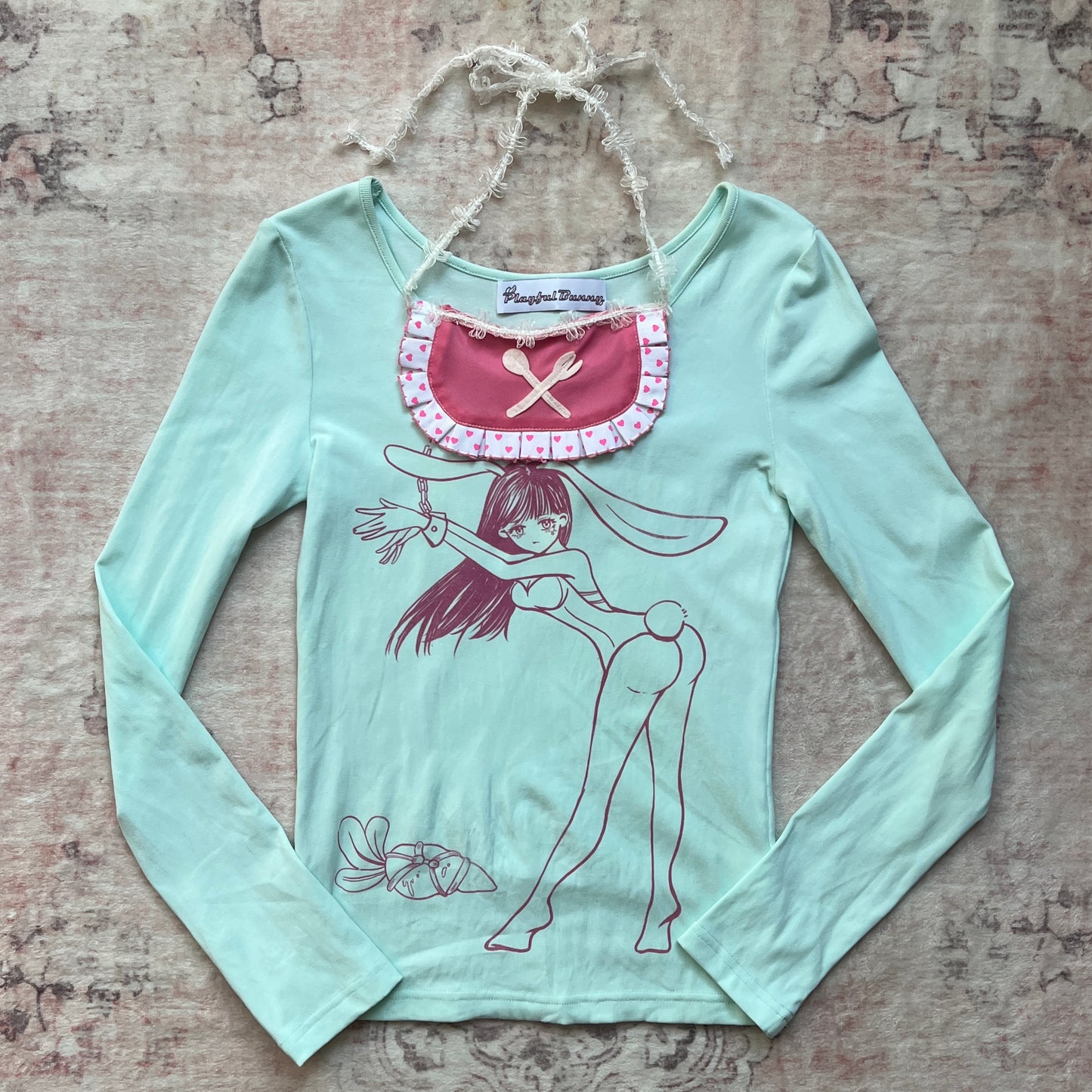 playful bunny long sleeve with halter detail