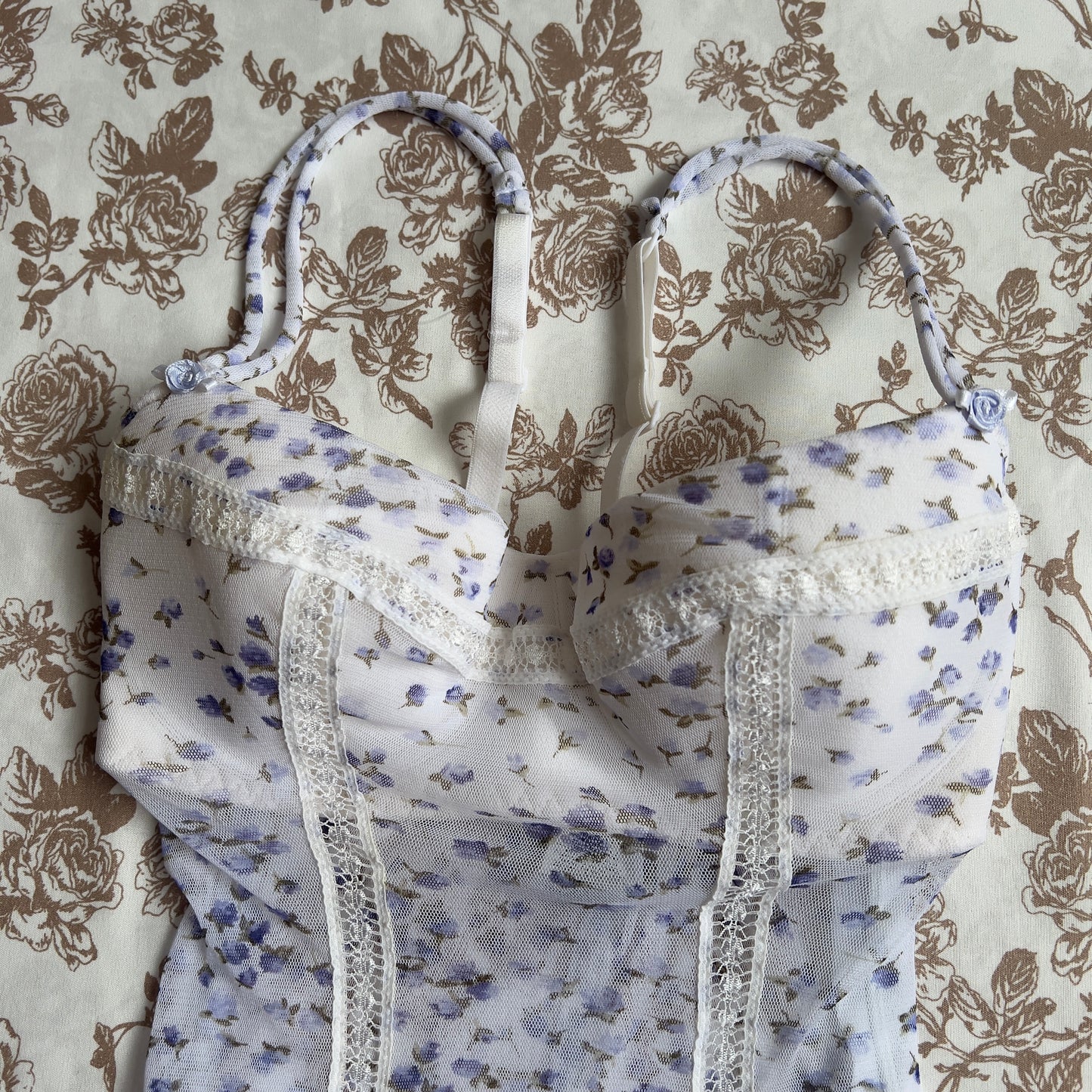 intimissimi mesh floral camisole