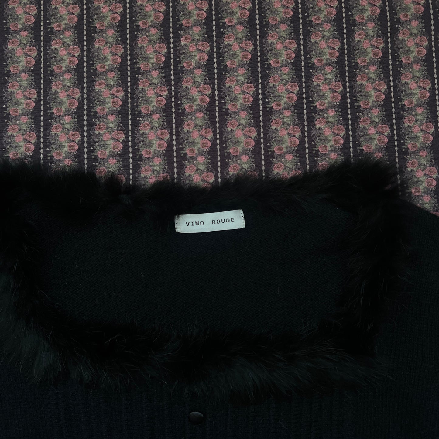 japanese milkmaid style top with fur details