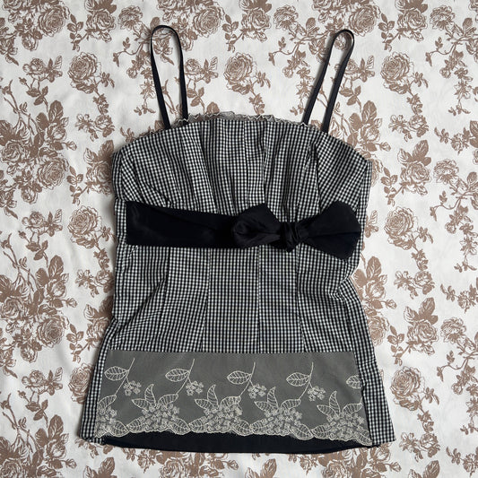 romantic twee gingham blouse