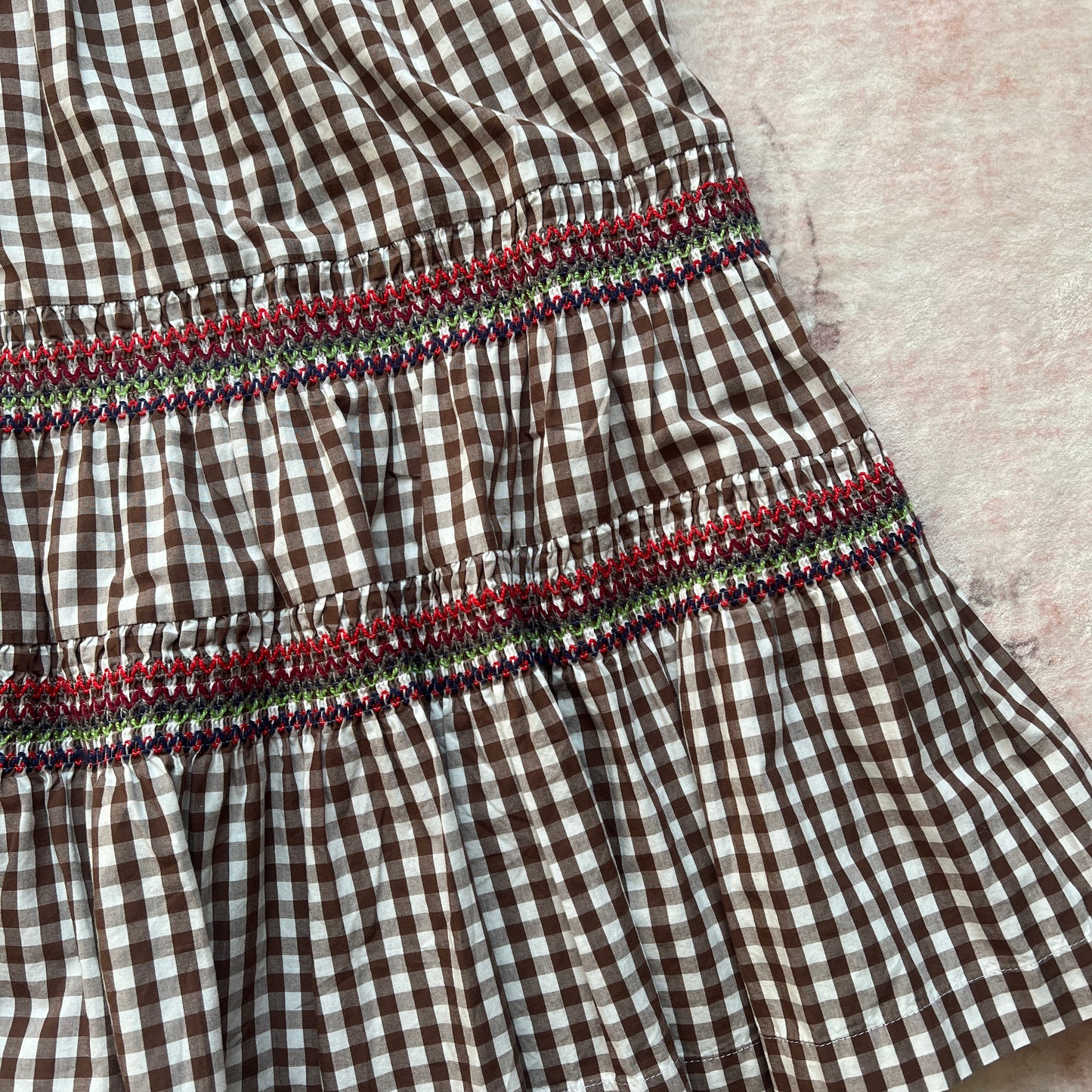comme des garçons girl plaid maxi skirt with pockets
