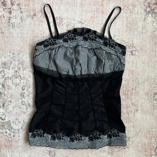 horror game protagonist bustier style blouse