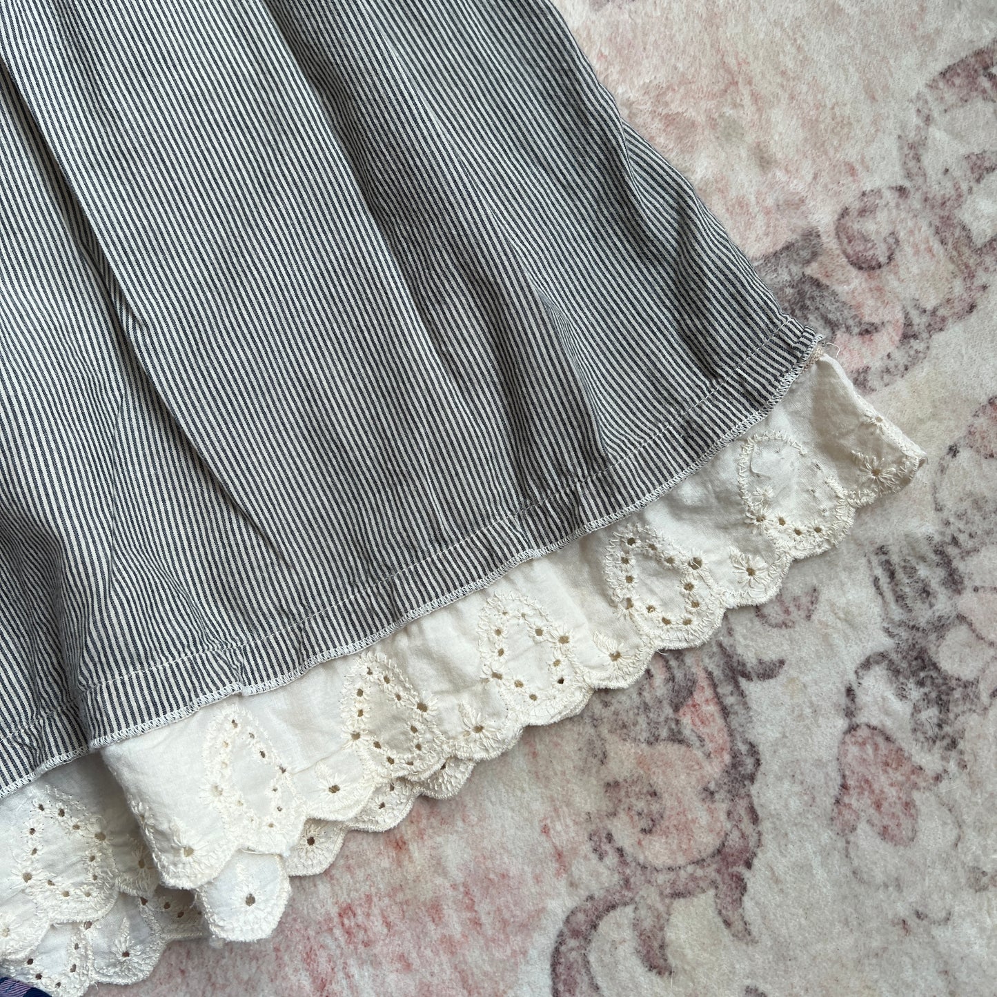 blue striped sailor skirt