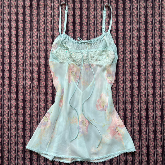 victoria’s secret floral milkmaid babydoll ☘︎ best fits medium - large