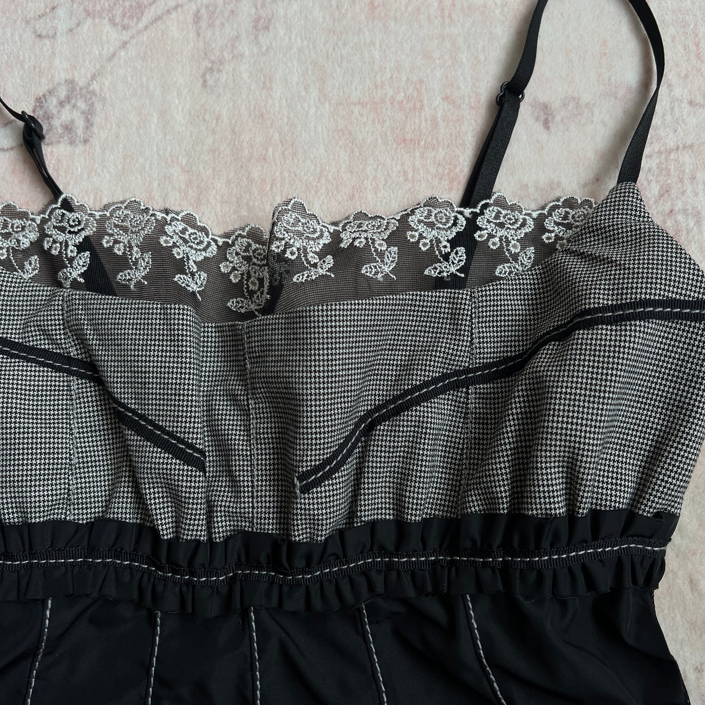 dark coquette vintage milkmaid top