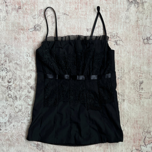 grunge doll black blouse