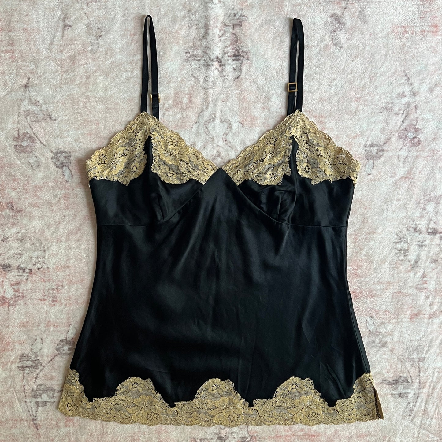 express black silk cami with lace details 𐙚 s