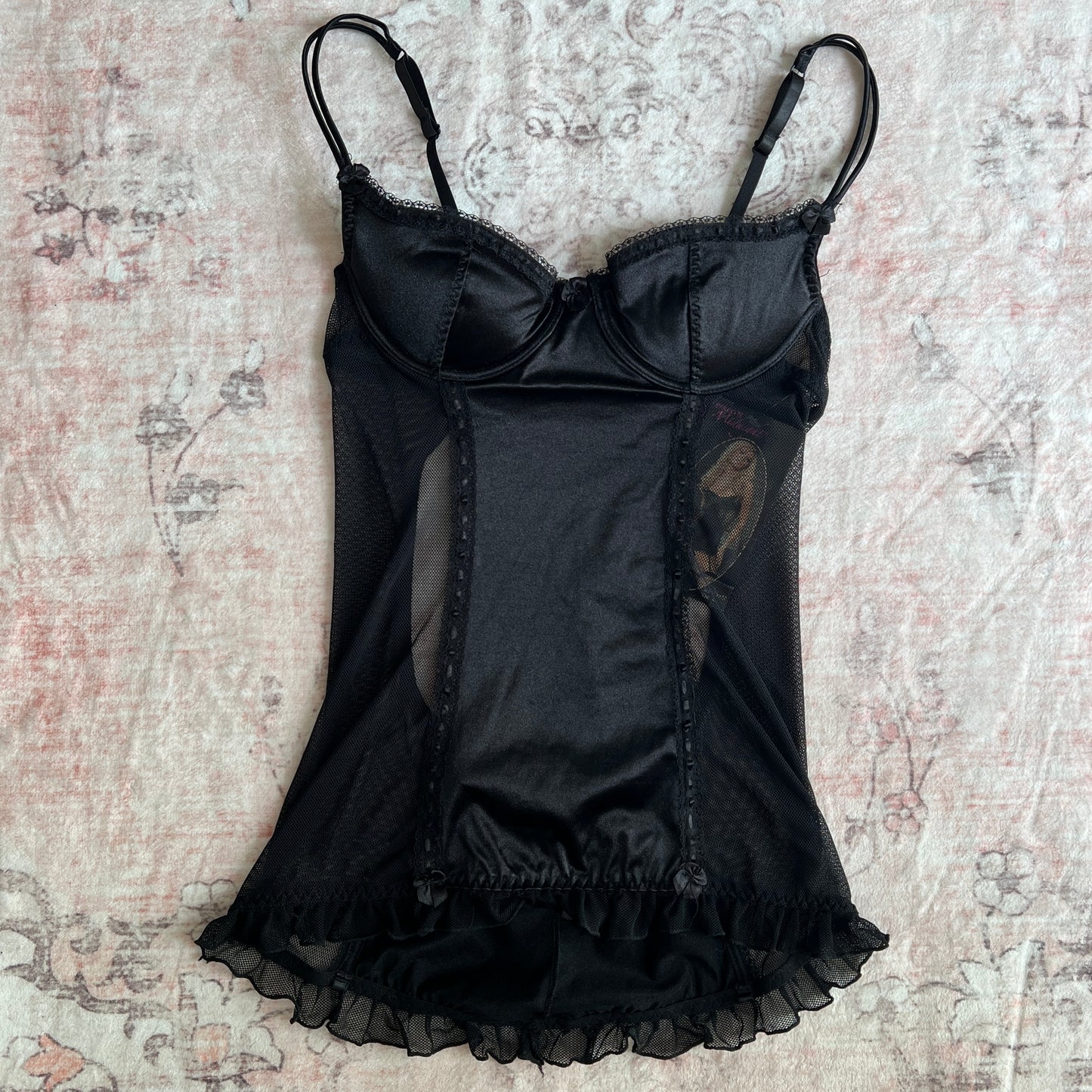 seven till midnight deadstock black bustier 𐙚 m