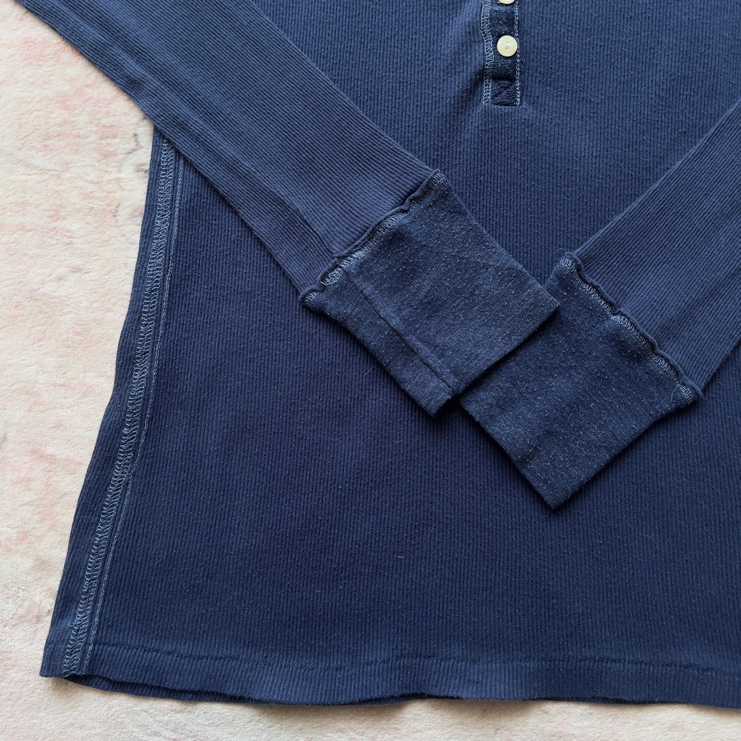 hollister navy blue henley