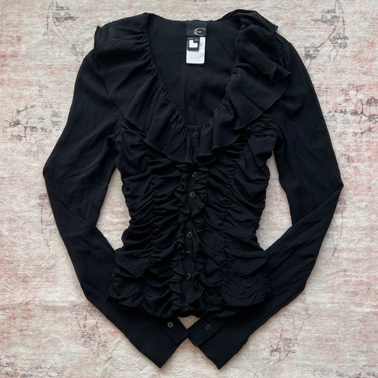 just cavalli archive silk blouse