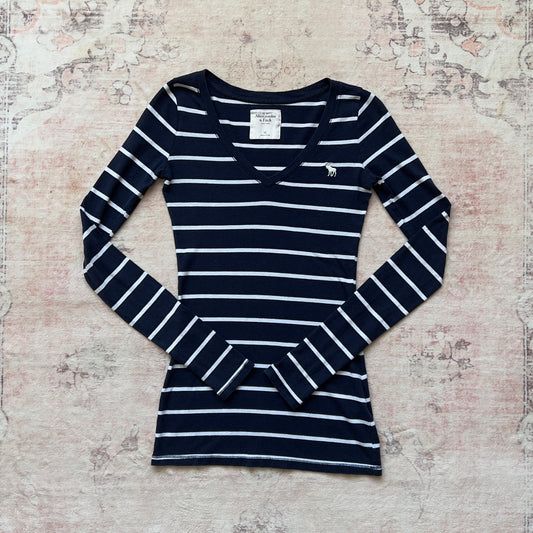 abercrombie & fitch striped long sleeve
