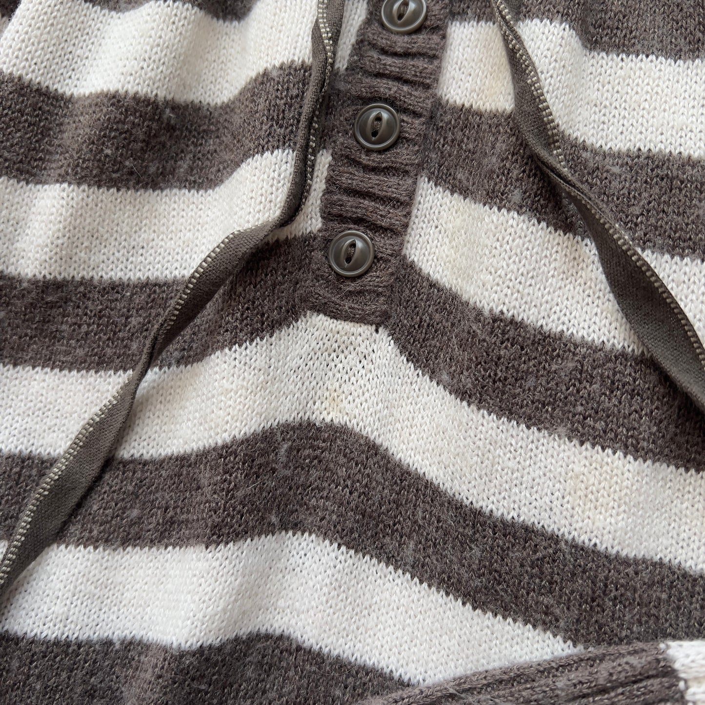 abercrombie striped babydoll sweater