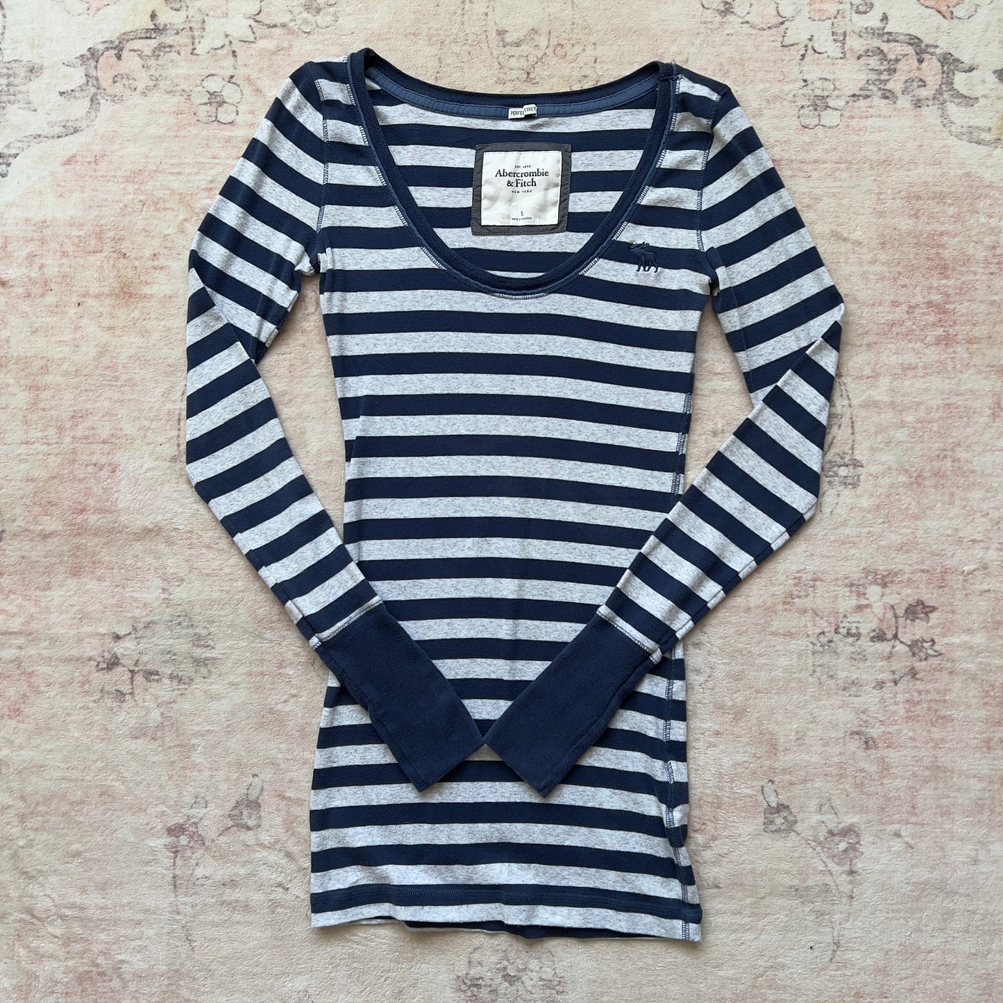 abercrombie & fitch striped long sleeve