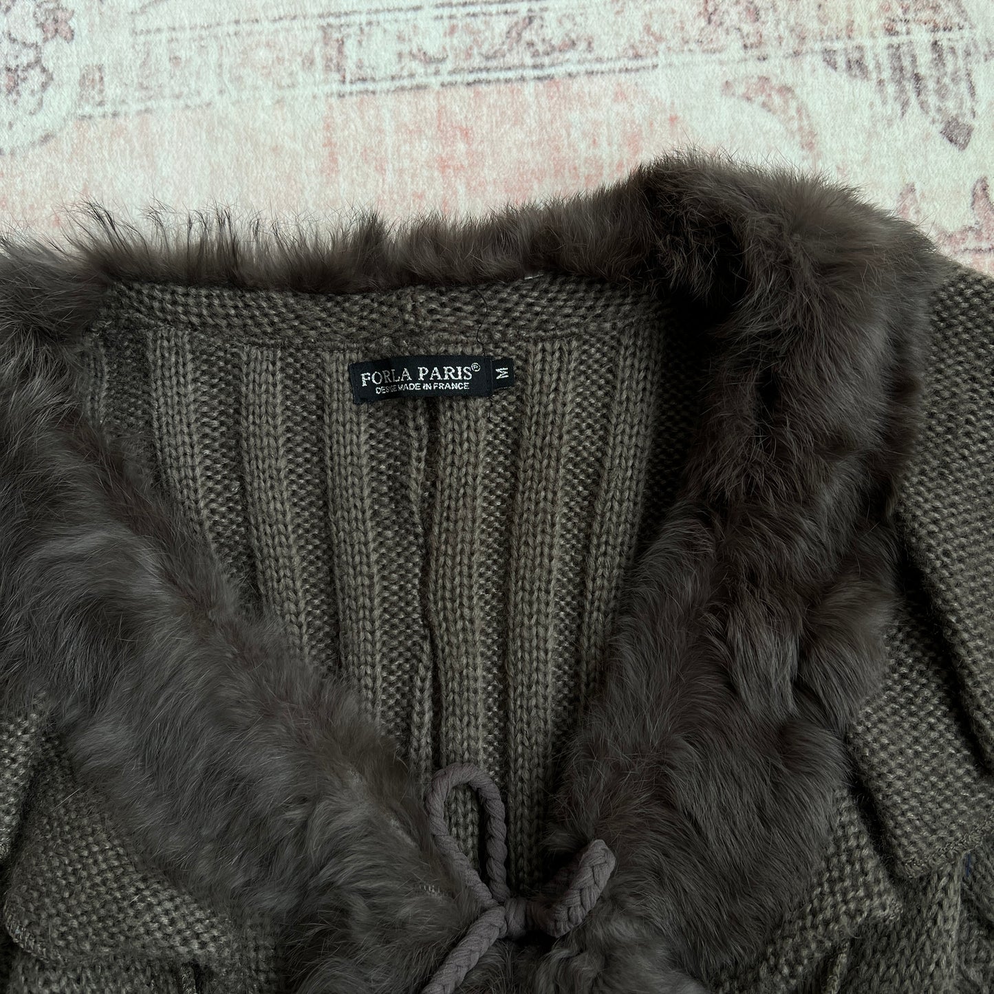 forla paris grunge doll cardigan in dark grey
