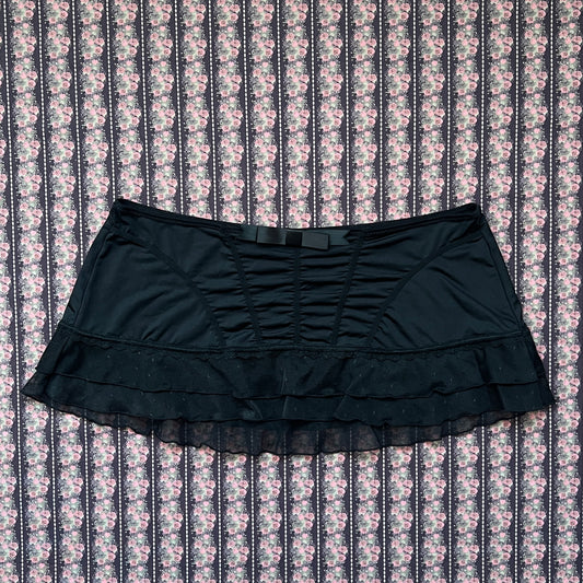 apt.9 black lingerie mini skirt ☘︎ m