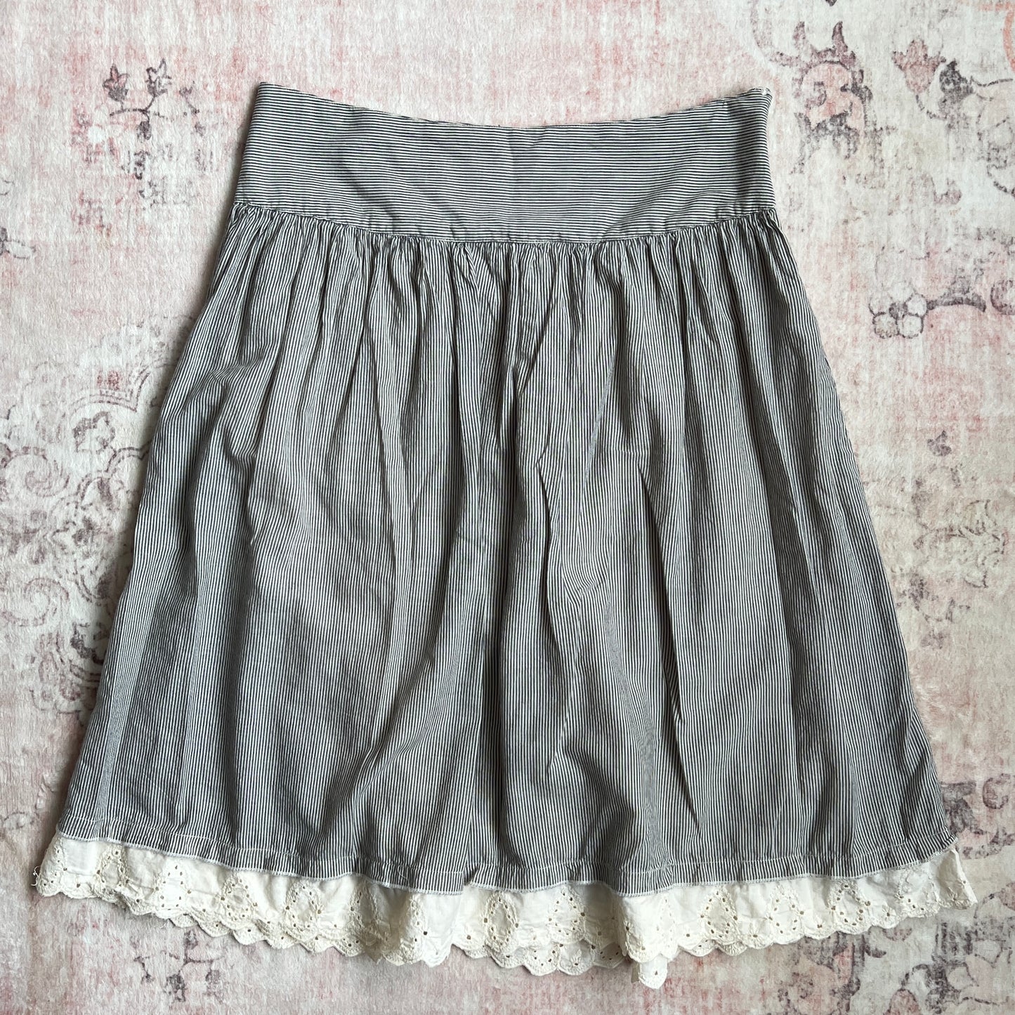 blue striped sailor skirt