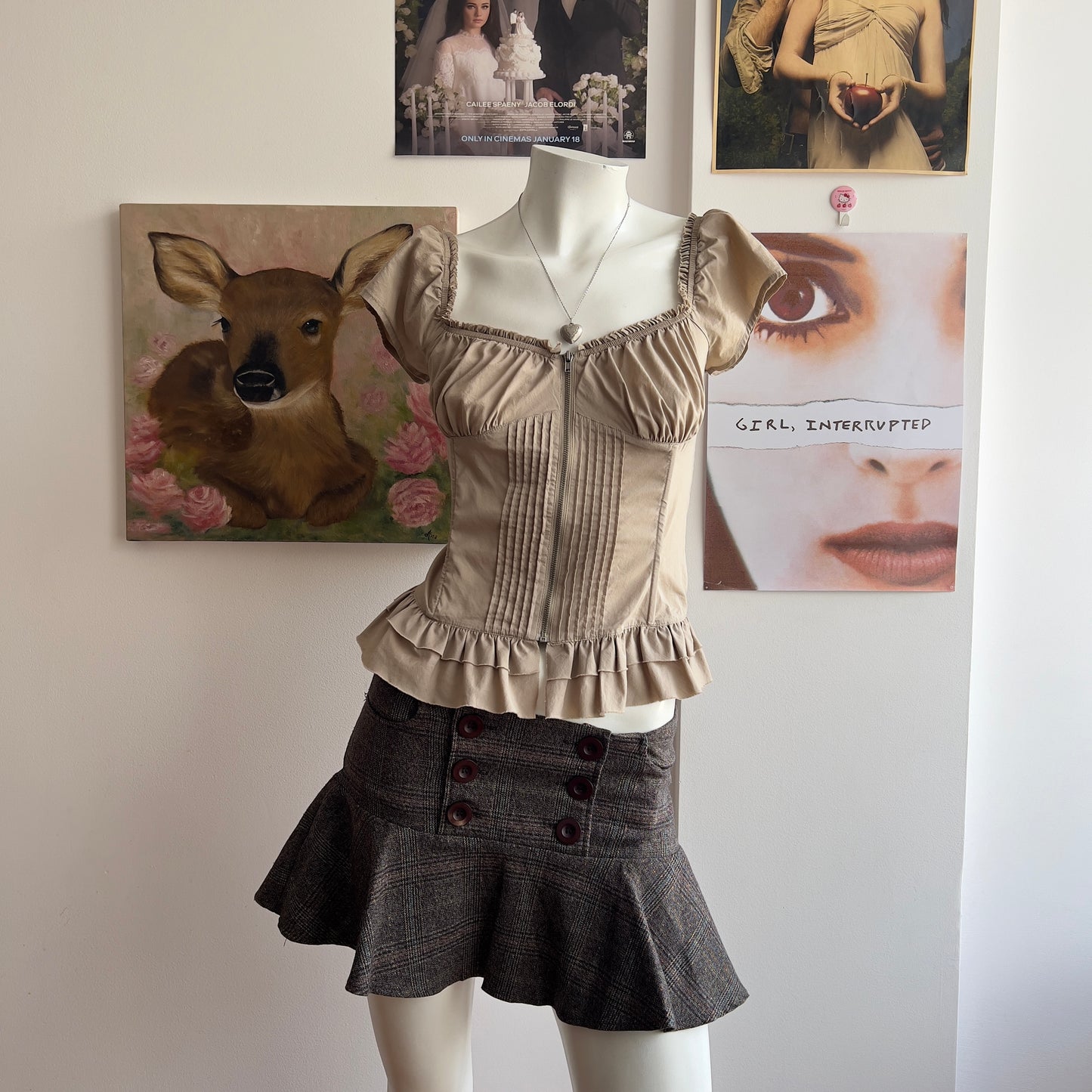ecou french boho milkmaid blouse