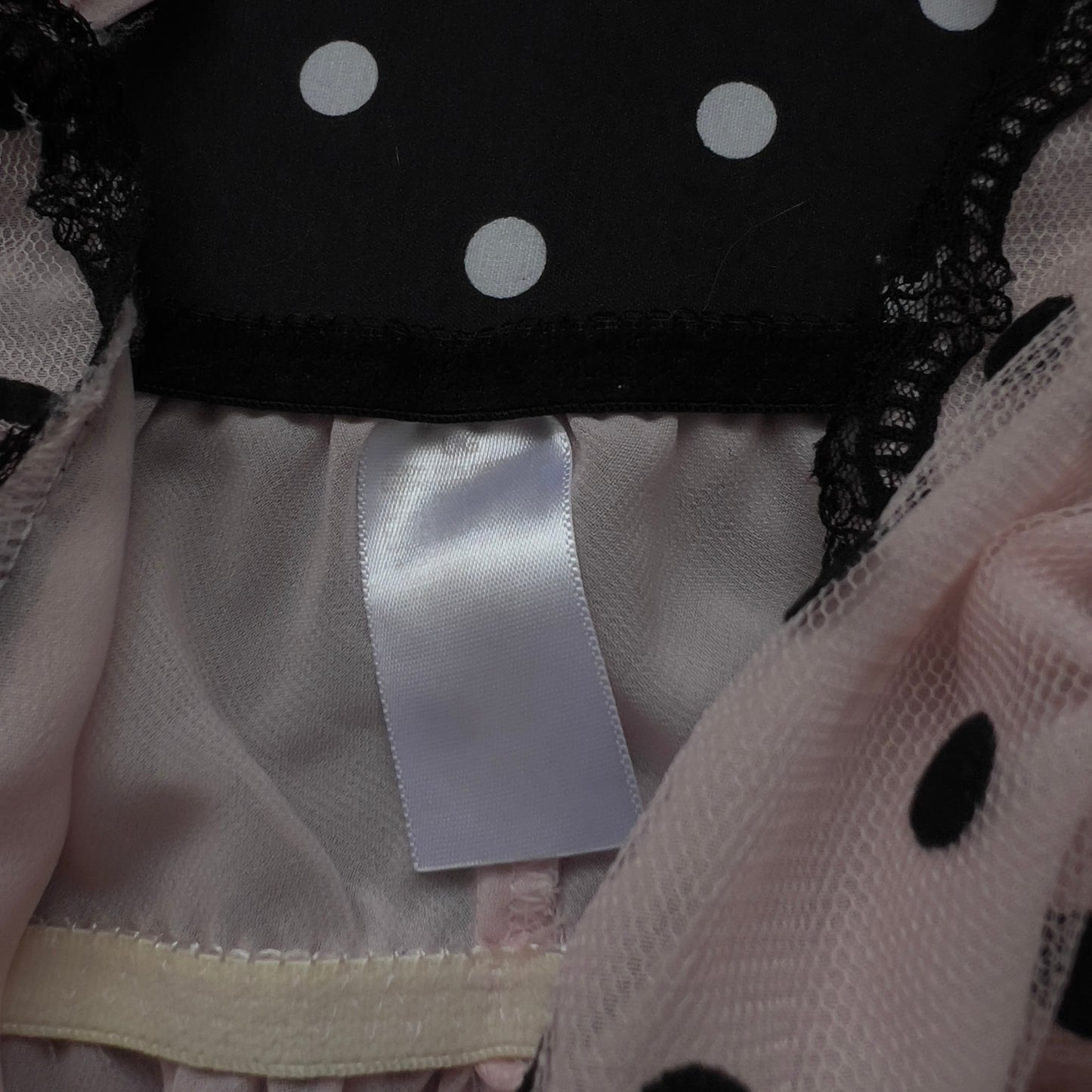 balletcore pink babydoll with polka dots