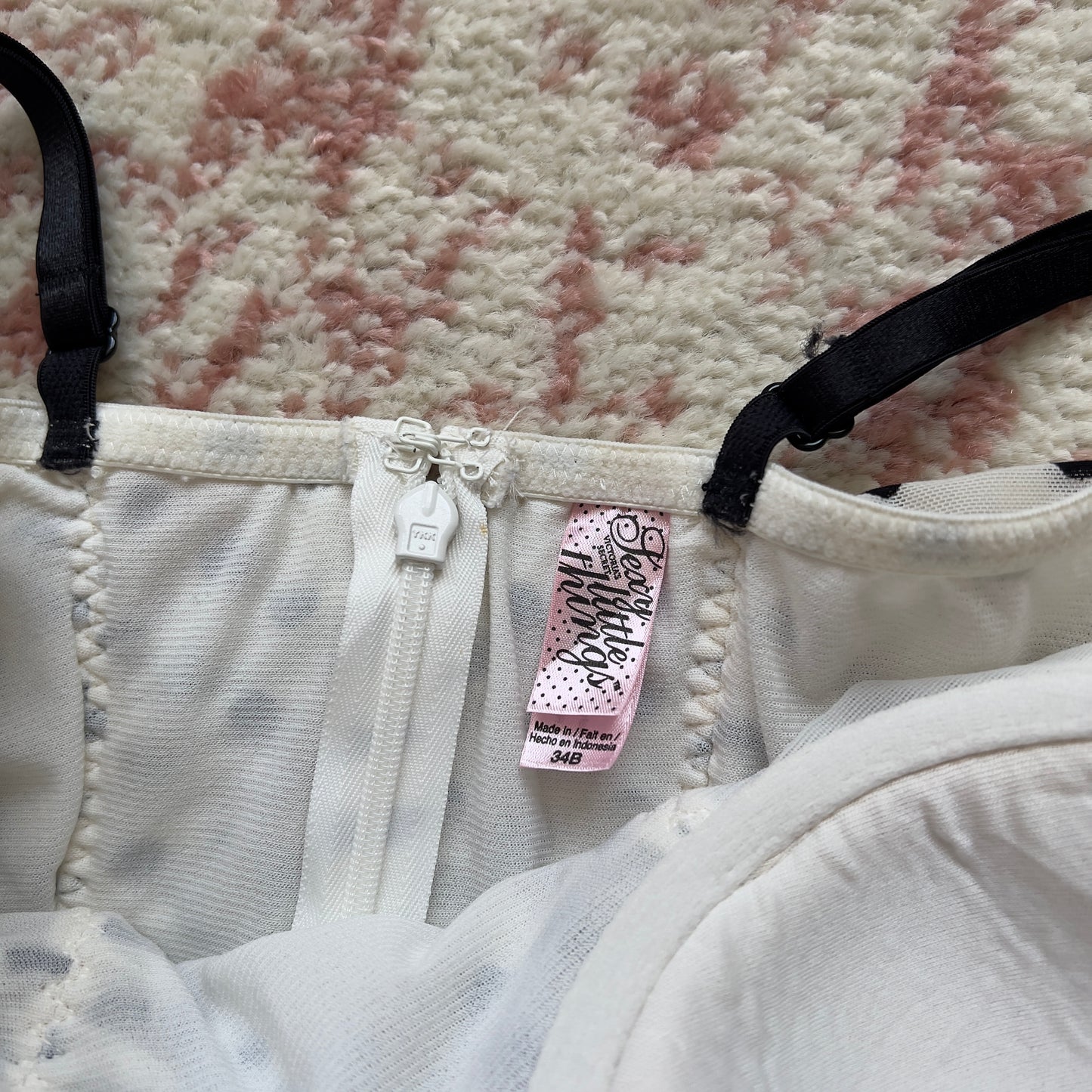 victoria’s secret polka dot romantic dolly ruched babydoll from 2010