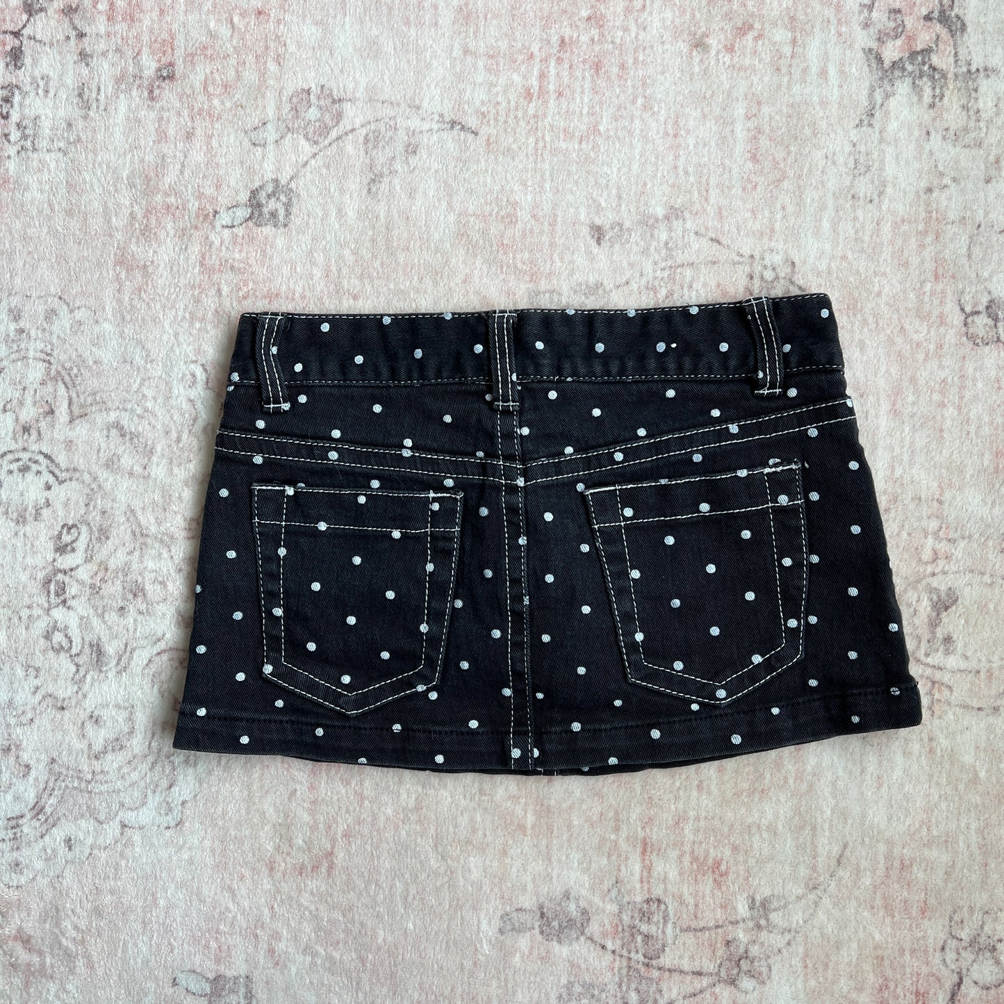 sexy109 polka dot twee mini skirt