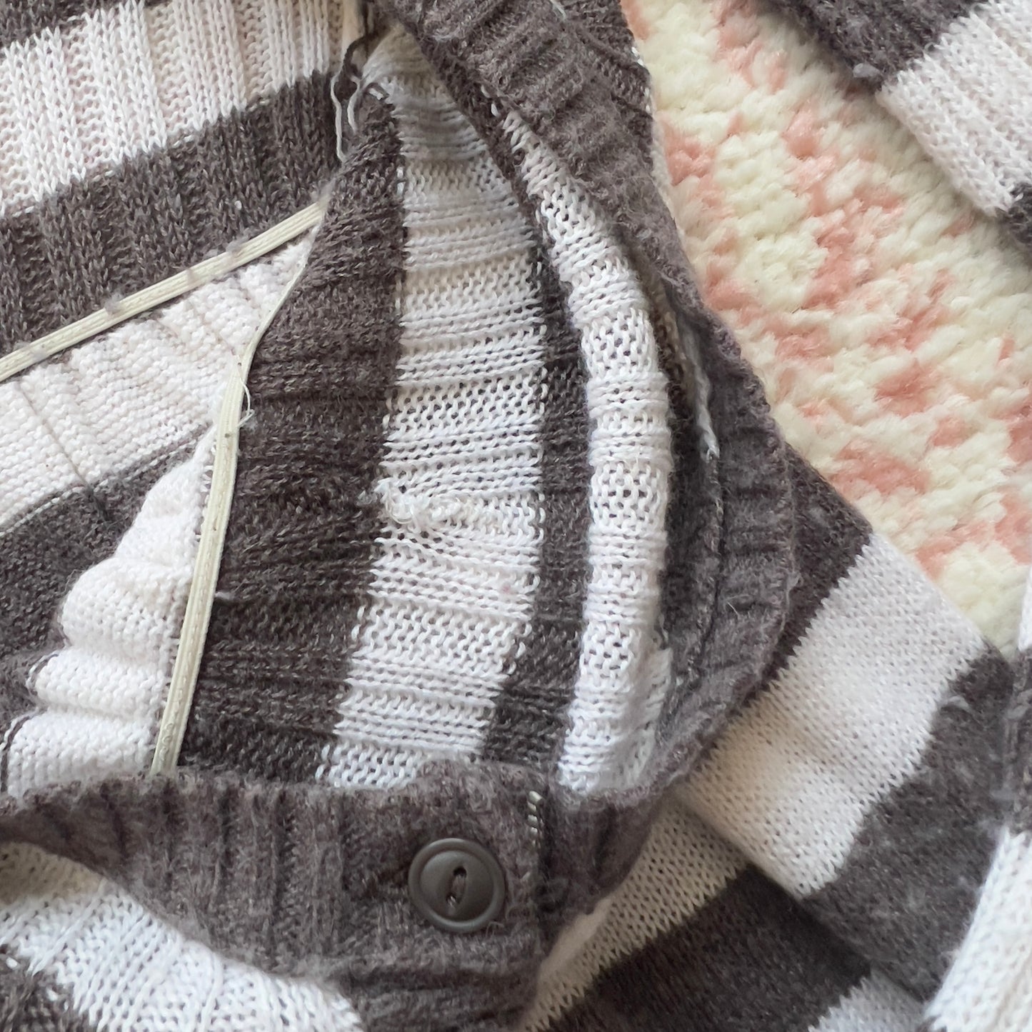 abercrombie striped babydoll sweater