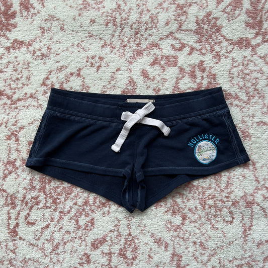 hollister navy blue mini shorts