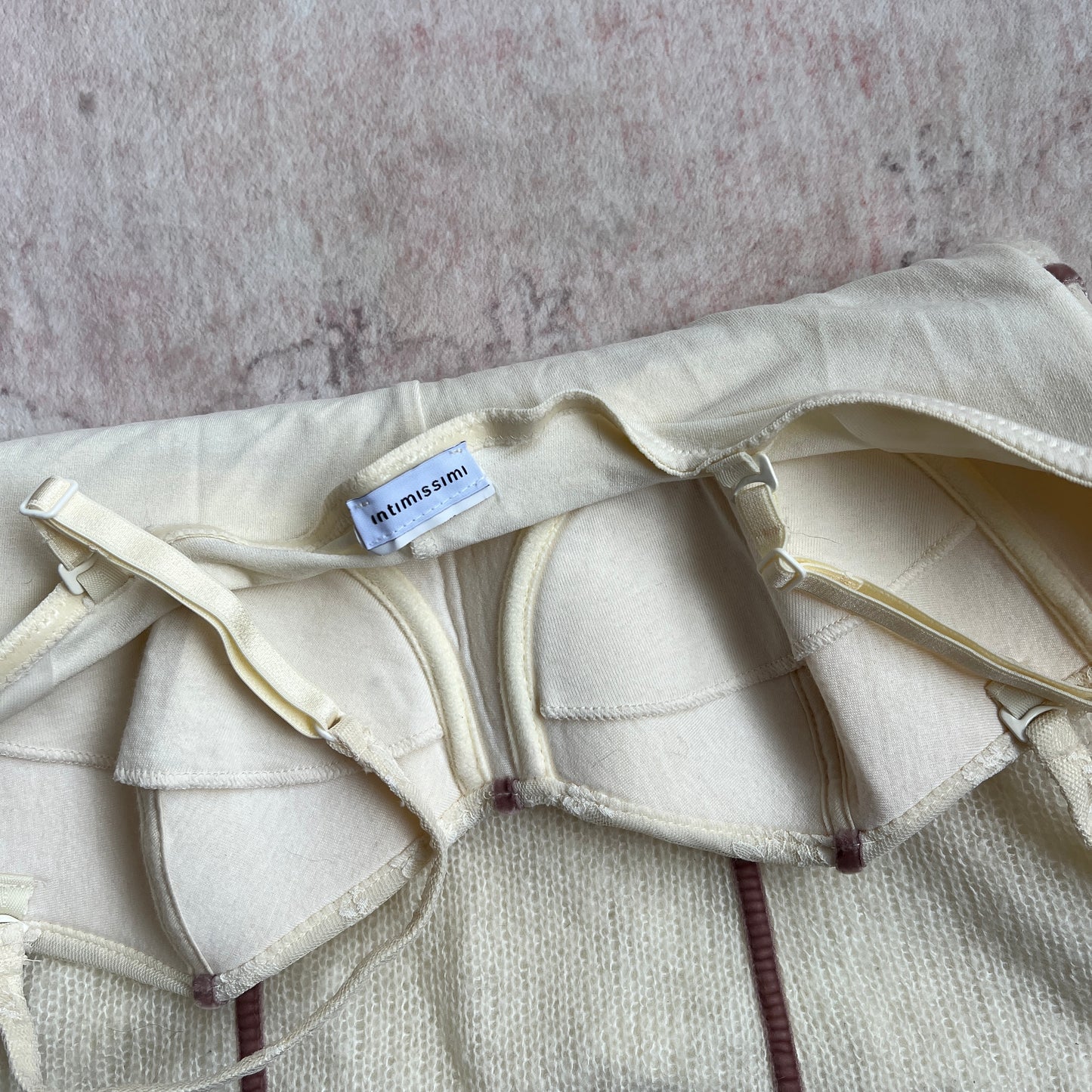 intimissimi knit bustier in cream