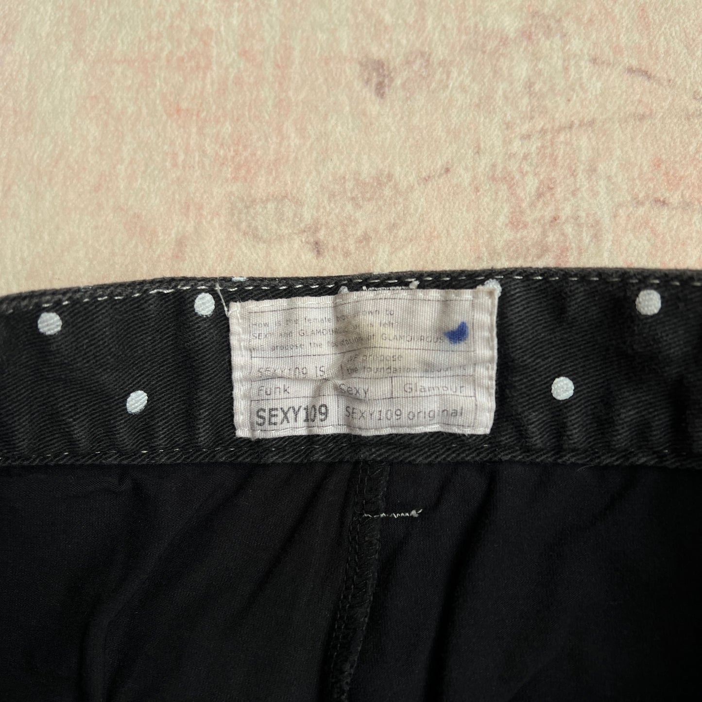 sexy109 polka dot twee mini skirt