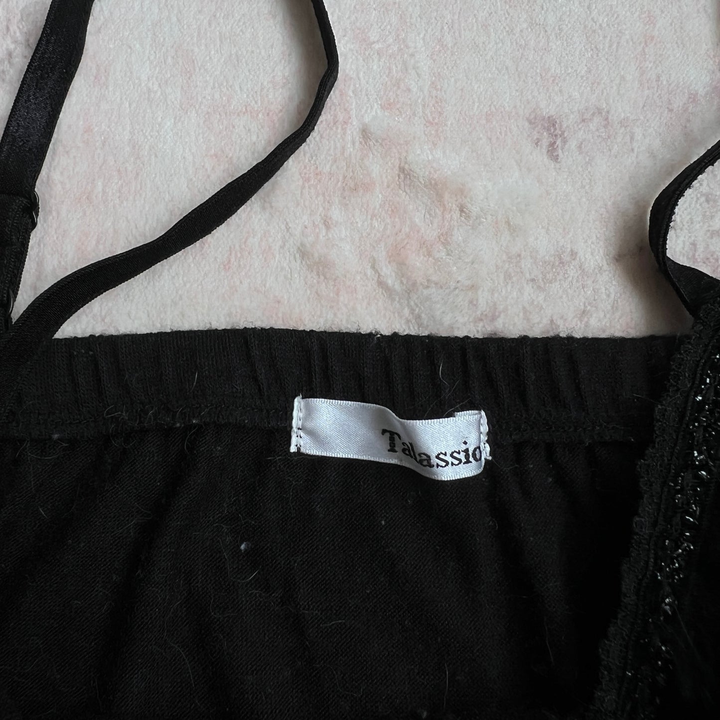 black camisole with fur