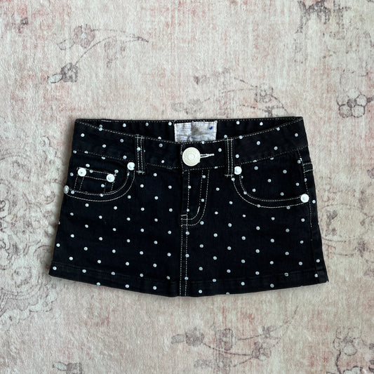 sexy109 polka dot twee mini skirt