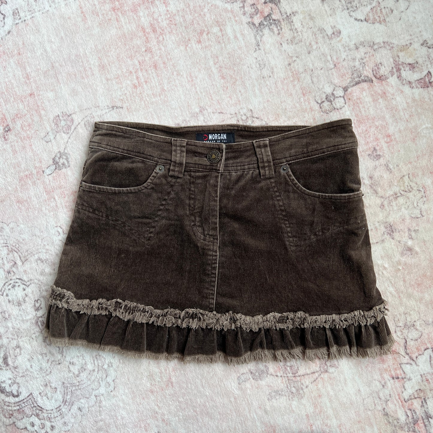 brown morgan de toi corduroy corset skirt