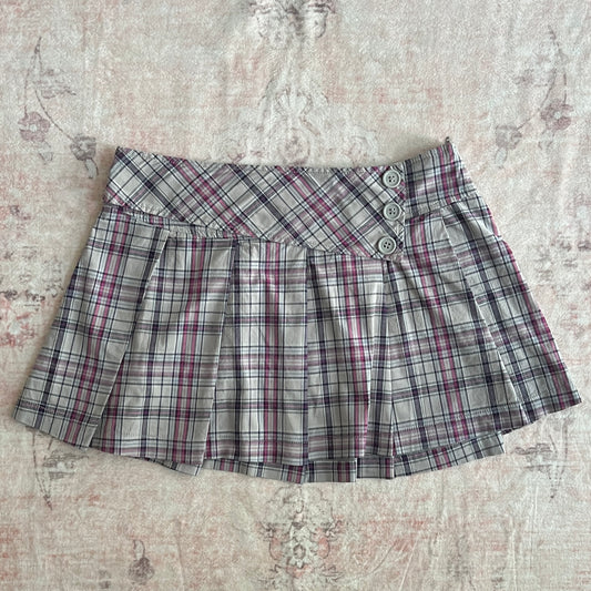 grey mini skirt 𐙚 s
